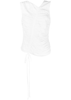 Nº21 ruched-detail sleeveless blouse