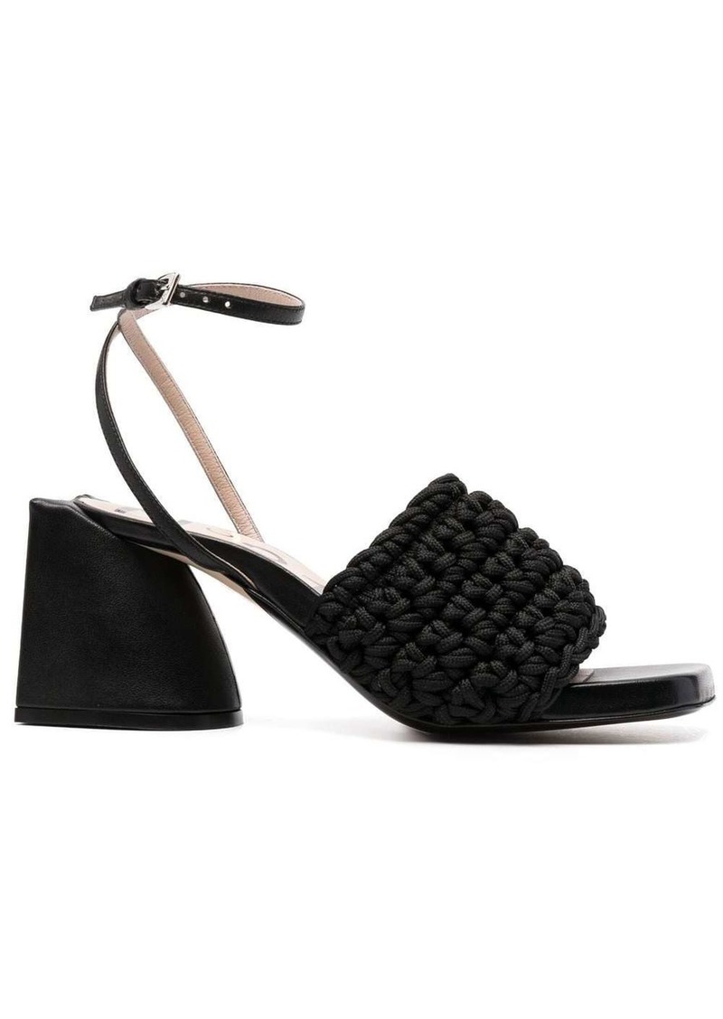 Nº21 braided high-heel sandals