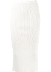 Nº21 slit-detail pencil skirt