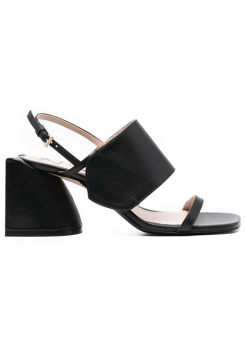 Nº21 wide-strap 75mm sandals