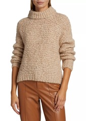 Naadam Bouclé Alpaca-Blend Turtleneck Sweater