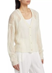 Naadam Cable-Knit Wool & Cashmere Cardigan
