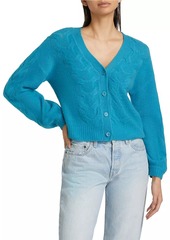 Naadam Cashmere Airy Cable-Knit Cardigan