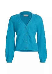 Naadam Cashmere Airy Cable-Knit Cardigan