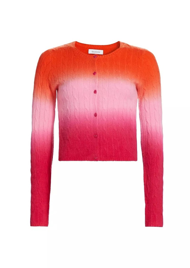 Naadam Cashmere Dip-Dye Cardigan