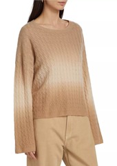 Naadam Cashmere Dip-Dye Crewneck Sweater