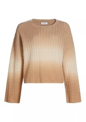 Naadam Cashmere Dip-Dye Crewneck Sweater