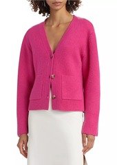 Naadam Cashmere Knit V-Neck Cardigan