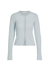 Naadam Cashmere Shell Button Fitted Cardigan