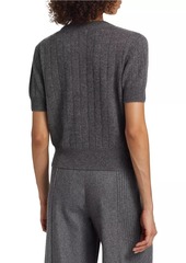 Naadam Cashmere Short-Sleeve Cardigan