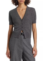 Naadam Cashmere Short-Sleeve Cardigan