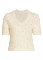 Naadam Cotton Short-Sleeve Sweater