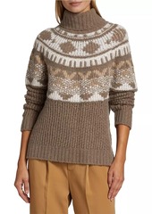 Naadam Fairisle Wool-Blend Turtleneck Sweater