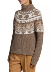 Naadam Fairisle Wool-Blend Turtleneck Sweater
