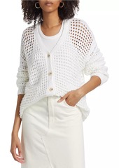 Naadam Luxe Cotton Pointelle Cardigan