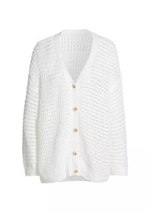 Naadam Luxe Cotton Pointelle Cardigan