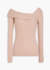 Naadam - Asymmetric ribbed wool and cashmere-blend sweater - Pink - L