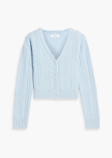 Naadam - Cable-knit wool and cashmere-blend cardigan - Blue - L