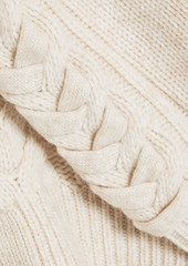 Naadam - Cable-knit wool and cashmere-blend cardigan - White - M