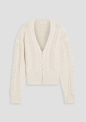 Naadam - Cable-knit wool and cashmere-blend cardigan - White - M