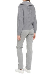 Naadam - Cable-knit wool and cashmere-blend half-zip sweater - Gray - S