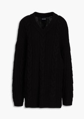 Naadam - Cable-knit wool and cashmere-blend sweater - Black - XS