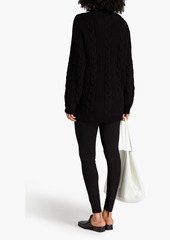 Naadam - Cable-knit wool and cashmere-blend sweater - Black - XS