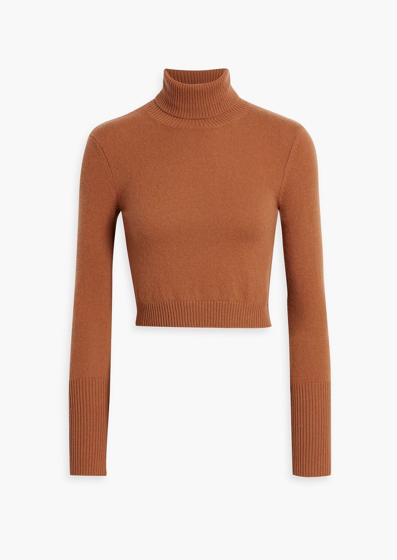 Naadam - Cropped cashmere turtleneck sweater - Brown - XS