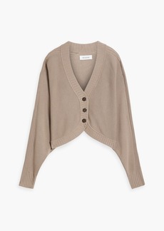Naadam - Cropped draped knitted cardigan - Neutral - S