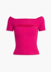 Naadam - Cutout ribbed cashmere top - Pink - S