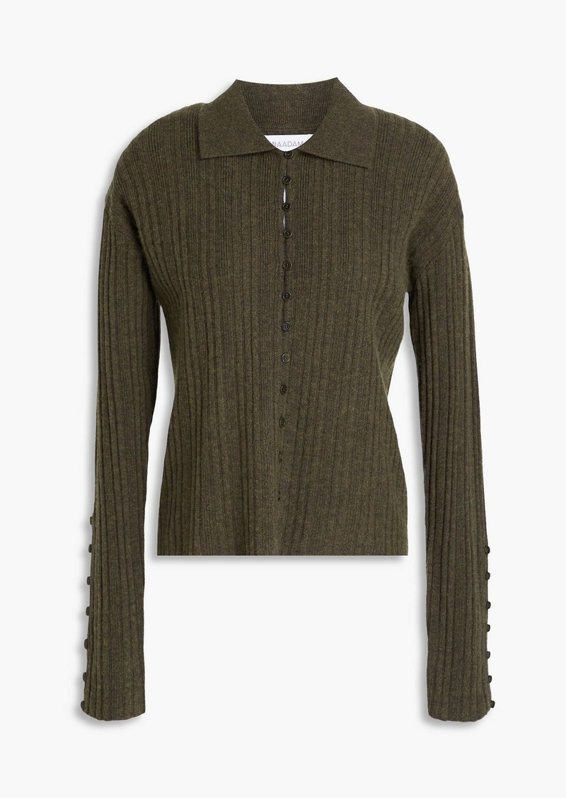 Naadam - Mélange wool and cashmere-blend cardigan - Green - XS