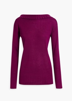 Naadam - Off-the-shoulder knitted sweater - Purple - XS