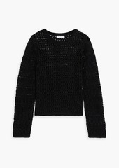 Naadam - Open-knit alpaca-blend sweater - Black - XS