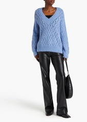 Naadam - Oversized open-knit sweater - Blue - S