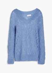 Naadam - Oversized open-knit sweater - Blue - S