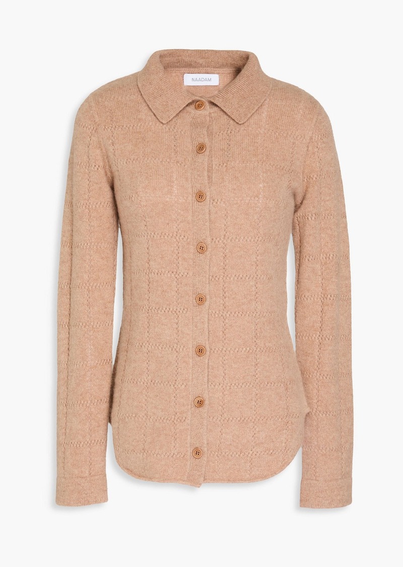 Naadam - Pointelle-knit cashmere cardigan - Neutral - XS