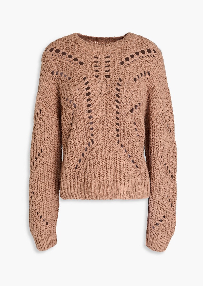 Naadam - Pointelle-knit cotton sweater - Neutral - S