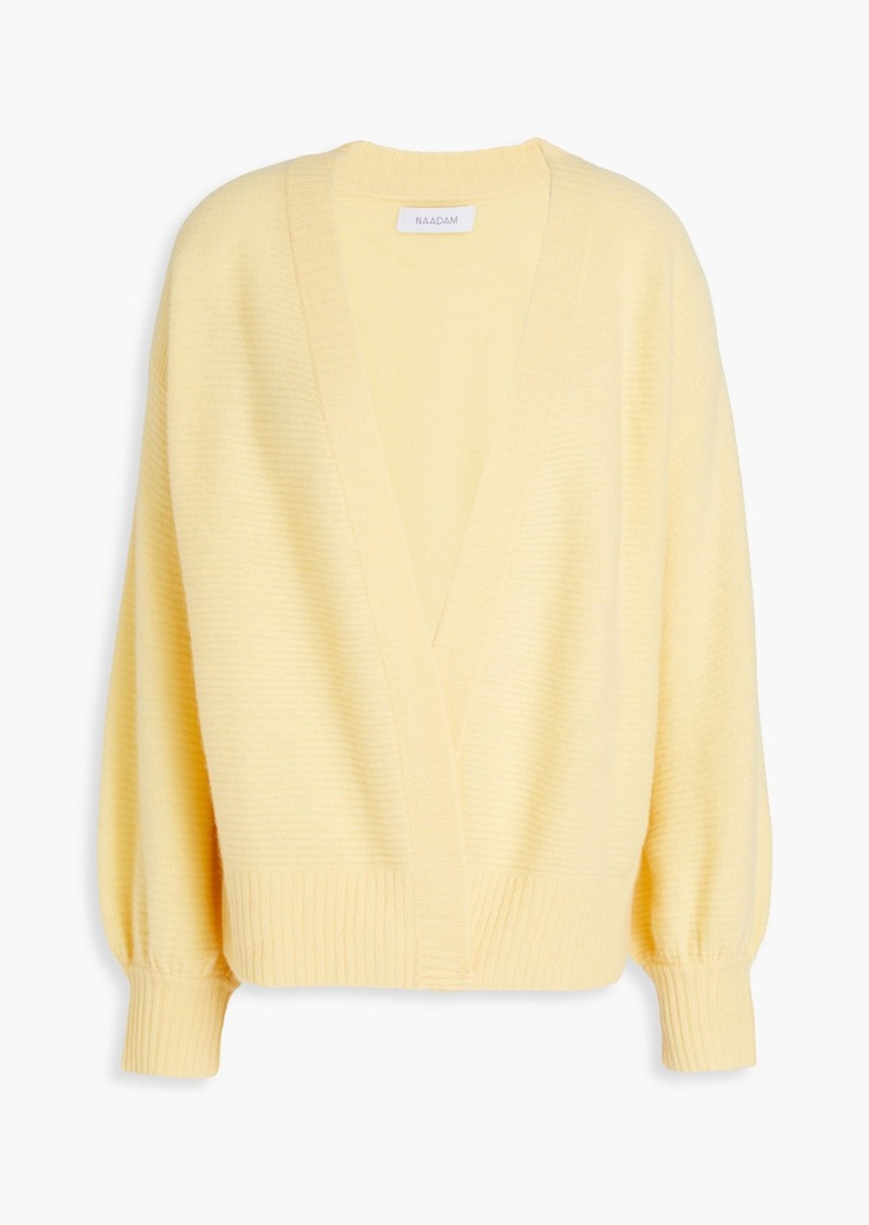 Naadam - Ribbed cashmere cardigan - Yellow - M