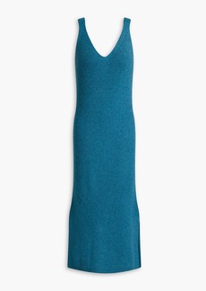 Naadam - Ribbed cashmere midi dress - Blue - M