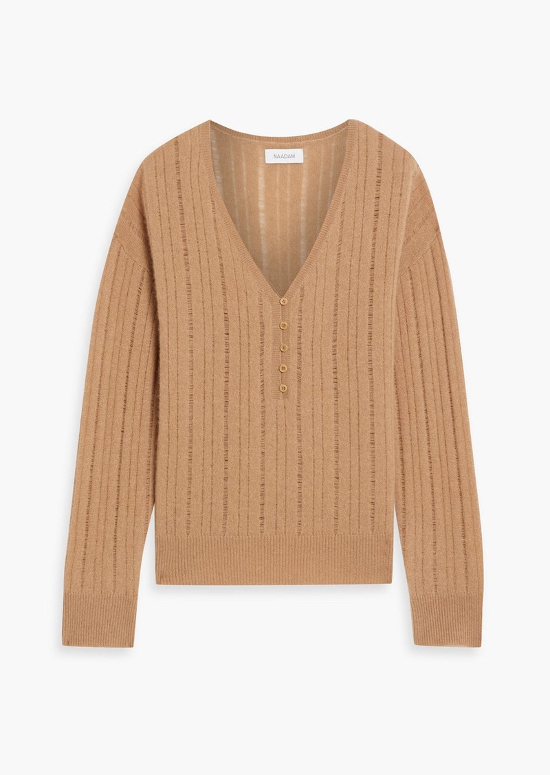 Naadam - Ribbed cashmere sweater - Brown - S