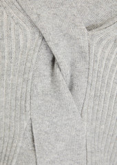 Naadam - Ribbed cotton and cashmere-blend polo sweater - Gray - L