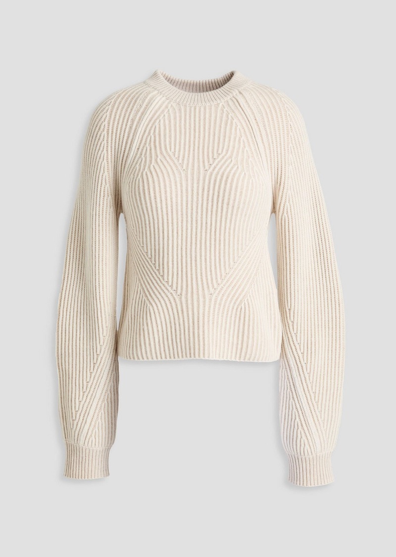 Naadam - Ribbed wool and cashmere-blend sweater - White - M