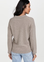 Naadam Long Sleeve Cashmere Polo Sweater