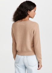 Naadam Long Sleeve Crop Cashmere Pullover