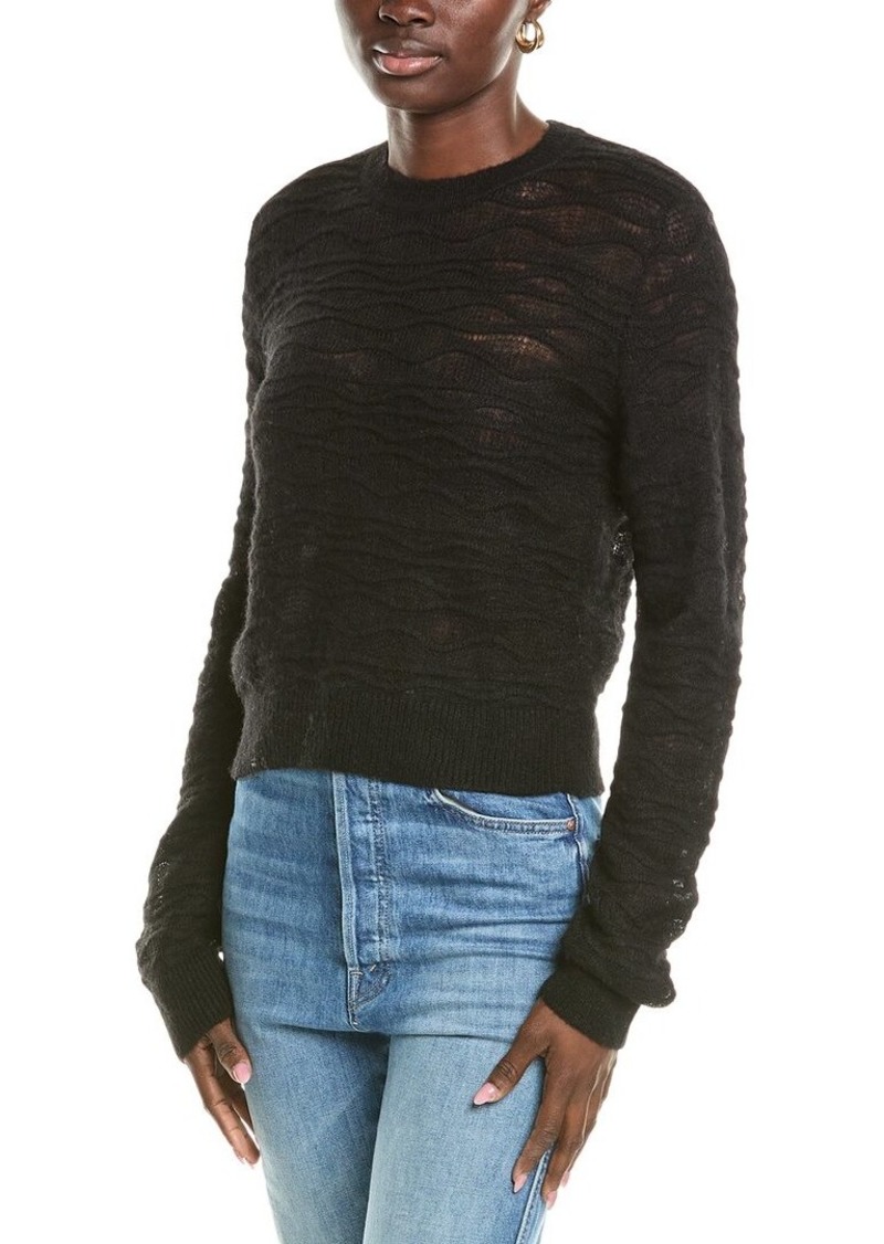 NAADAM Novelty Stitch Crewneck Alpaca & Wool-Blend Sweater