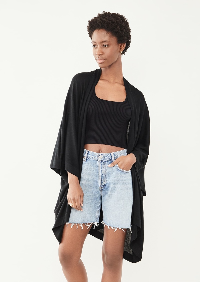 Naadam Solid Poncho Cardigan