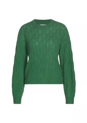 Naadam Pointelle-Knit Cashmere Crewneck Sweater