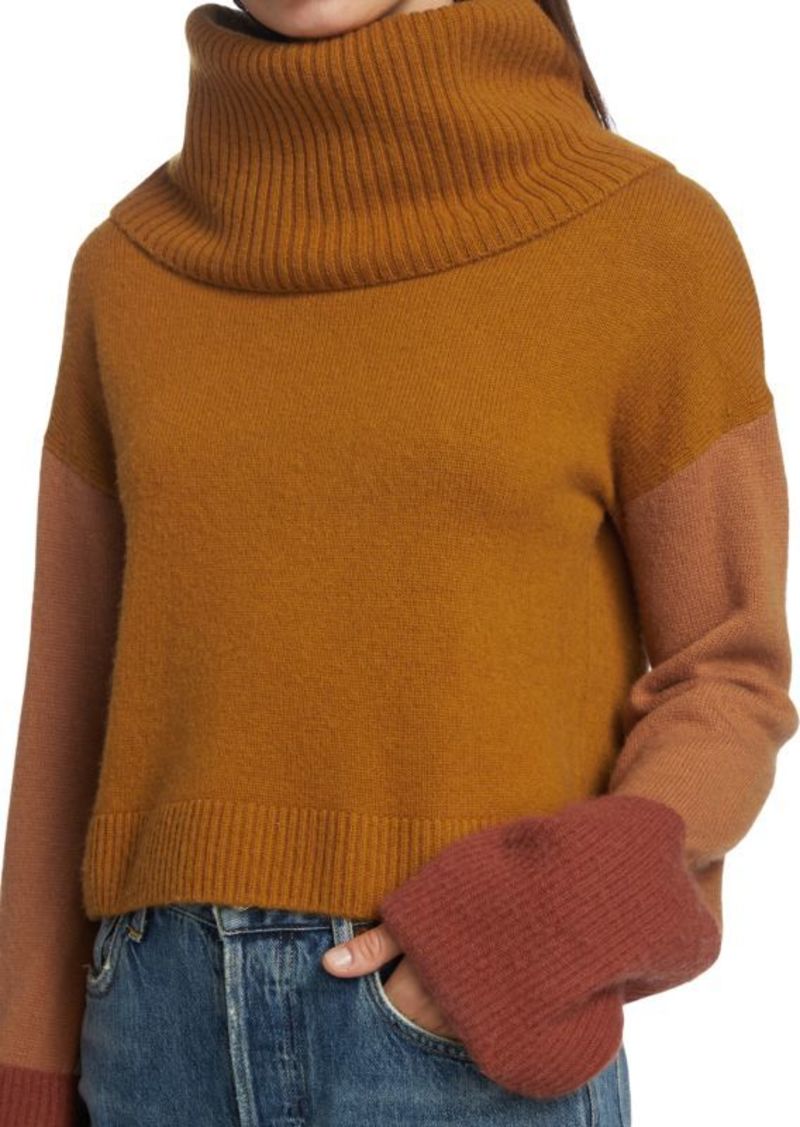 Naadam Wool & Cashmere Cowlneck Sweater