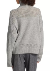 Naadam Wool-Cashmere Quarter-Zip Sweater