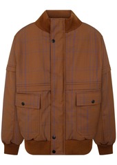 Nagnata Plaid Wool Blend Bomber